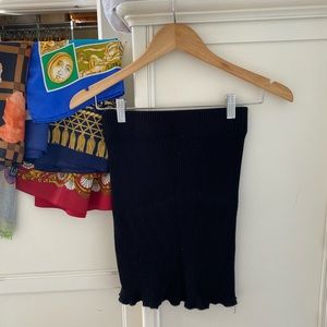 Zara Knit Black Skirt with Jewel Detail